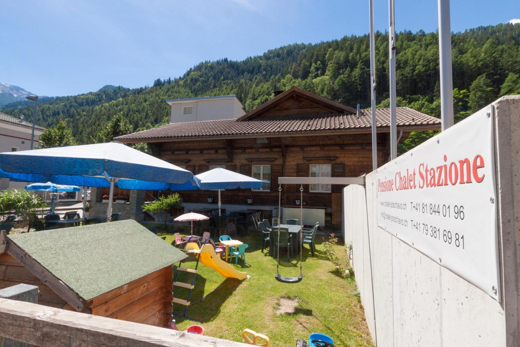 Ristorante Pensione Chalet Stazione Poschiavo Exterior foto