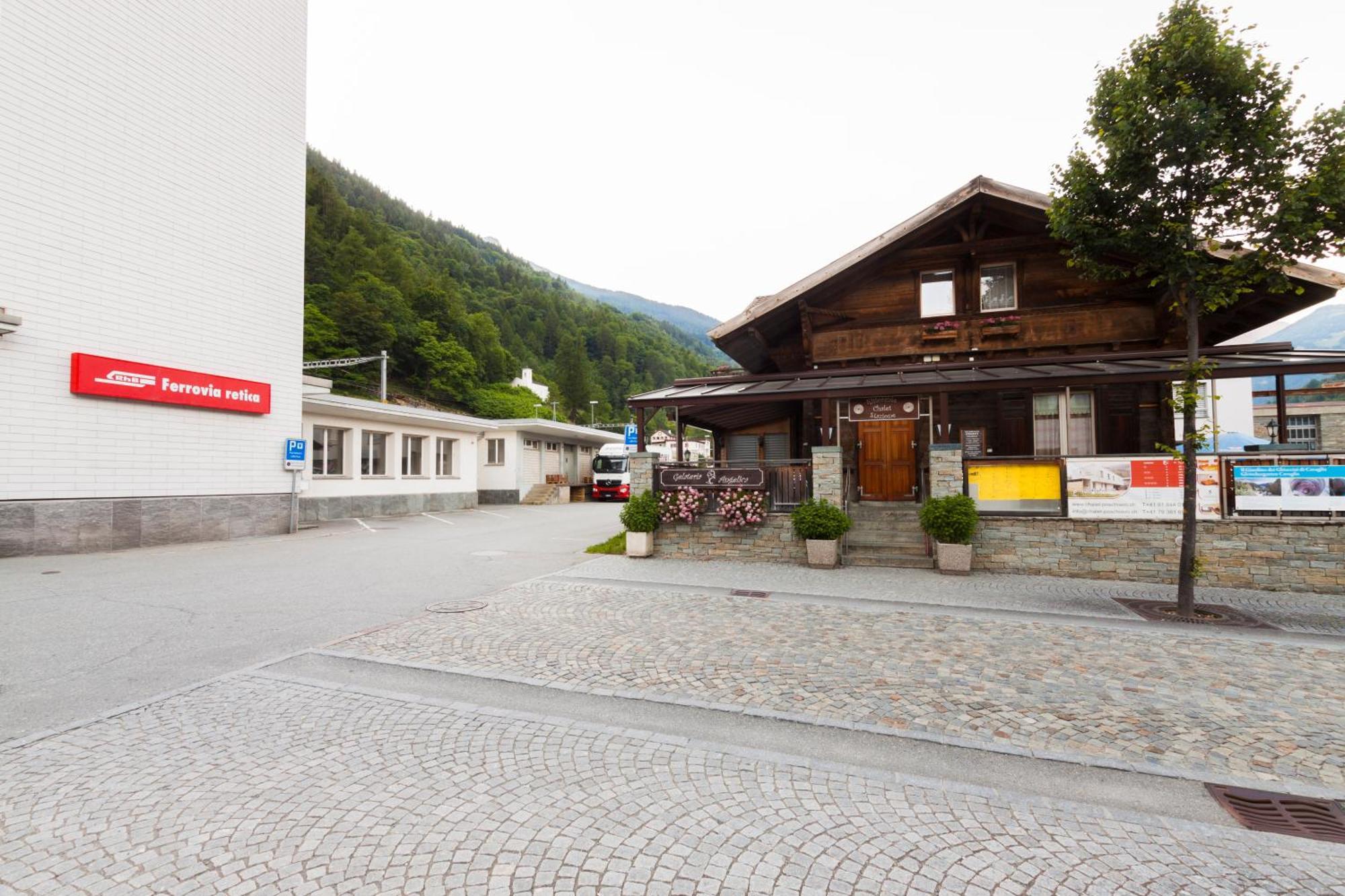 Ristorante Pensione Chalet Stazione Poschiavo Exterior foto